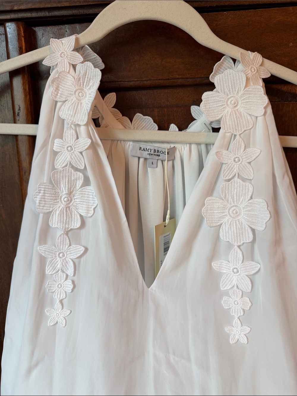 Ramy Brook Floral Appliqué Sleeveless Top - Picture 4 of 12